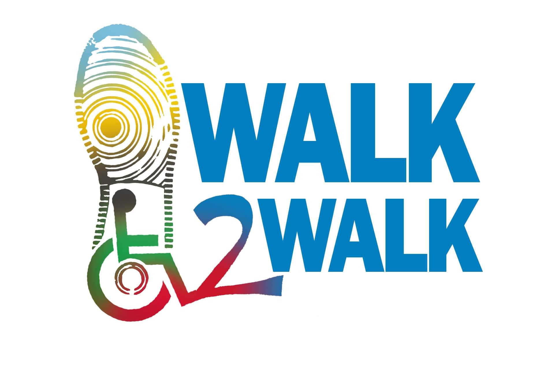 back of shirt multicolorWalk2Walk logo